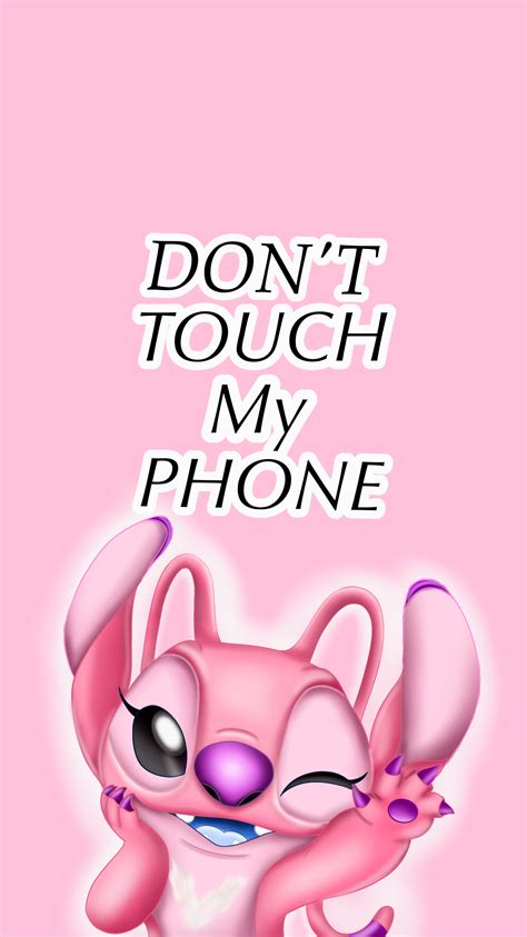 Angel (Stitch) Don't touch my 📱 wallpaper | Dont touch my phone ...