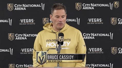 Bruce Cassidy Availability 24 Vegas Golden Knights