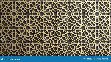 Islamic Ornament Vector Persian Motiff 3d Ramadan Islamic Round