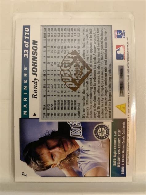 1996 Score Dugout Collection Artist S Proof 33 Randy Johnson EBay