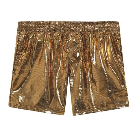 Divhosrg Mens Holographic Shiny Metallic Swim Boxer Briefs Trunks Hot Pants Swimsuit Stage