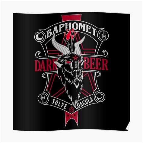 Baphomet Dark Beer Poster For Sale By Sachpica Redbubble