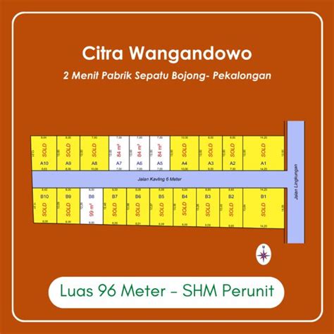 Tanah Standar Perumahan Depan Pabrik Bojong Pekalongan SHM Perunit