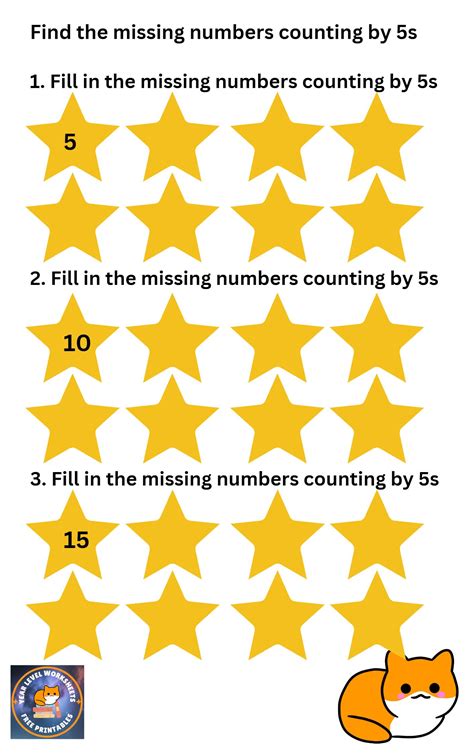 Grade 1 Counting By 5s Free Year Level Worksheets