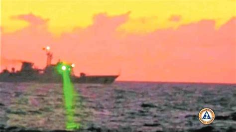 China Harasses Philippine Coast Guard Vessel With Laser