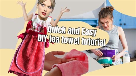 DIY Hanging Tea Towel Tutorial Easy Beginner YouTube