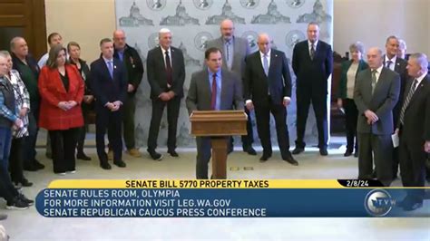 Video State Senate Republican Caucus News Conference On Bill Expected