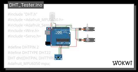 DHT Tester Ino Copy Wokwi ESP32 STM32 Arduino Simulator