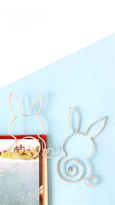 DIY Wire Bookmarks - In a Sweet Bunny Shape