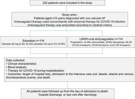 Study Flowchart Abbreviations Af Atrial Fibrillation Lmwh