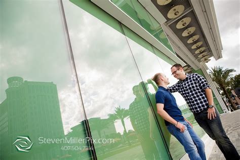 Downtown Orlando Engagement Photographer Same Sex Weddings Orlando
