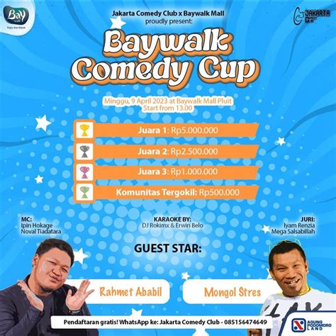 Mal Baywalk Gelar Lomba Stand Up Comedy Dengan Hadiah Jutaan Rupiah