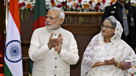 Narendra Modi Sheikh Hasina Inaugurate Bangladesh Bhavan In Shantiniketan Pm Invokes