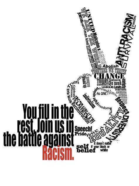 Anti Racism Poster '09 by Slippie-Station on DeviantArt