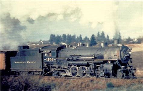 Northern Pacific 2 8 2 Steam 1706 Postcard Locomotive Train Railroad A53