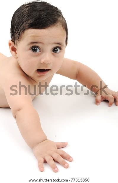 Naked Cute Baby Isolated On White Shutterstock