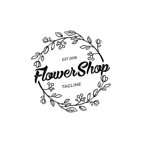 Flower Shop Logo | Flower shop, Shop logo, Florist logo