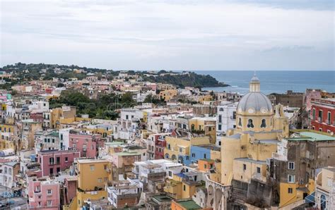 Marina Corricella Italy Fishing Village On The Island Of Procida With