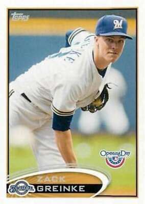 2012 Topps Opening Day 179 Zack Greinke Brewers NM MT EBay