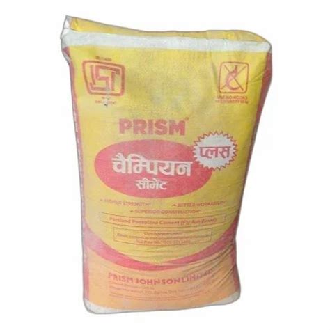 Kg Prism Champion Plus Ppc Cement At Bag Maniram Gorakhpur