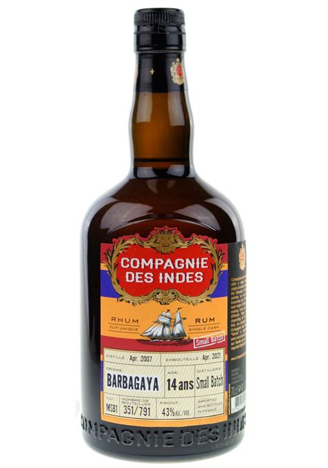 La Compagnie Des Indes Barbagaya 14 Years Old Rum From Barbados