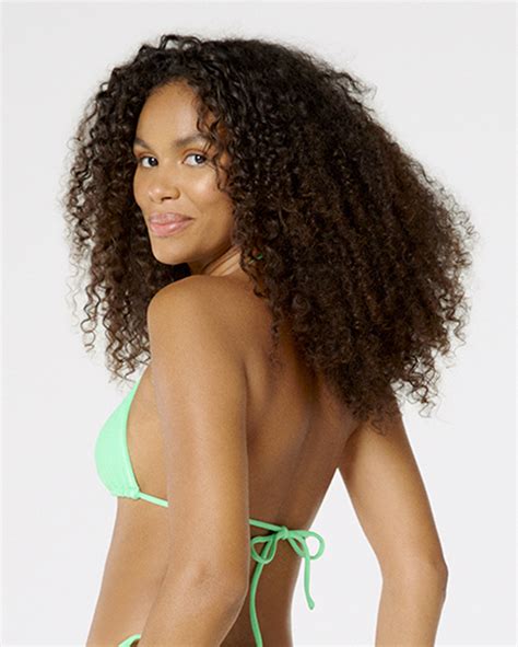 Bikini Tops Top Wave Liso Neon Verde Brand Blueman