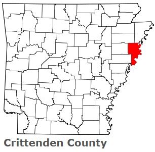 Crittenden County on the satellite map of Arkansas 2023. Actual satellite images of Crittenden ...