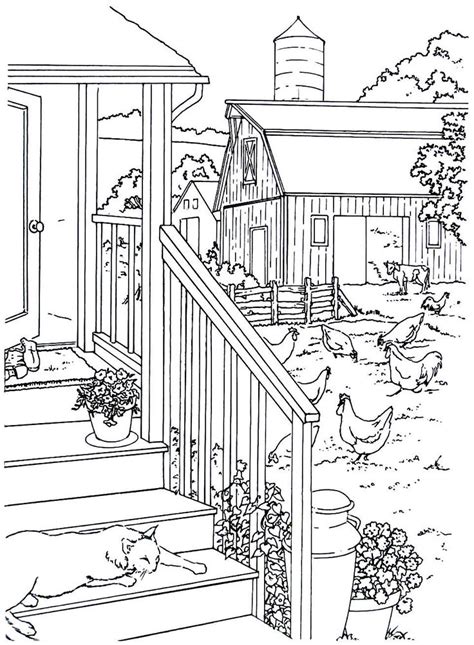 38 Best Living In The Country Coloring Book Pages Images On Pinterest