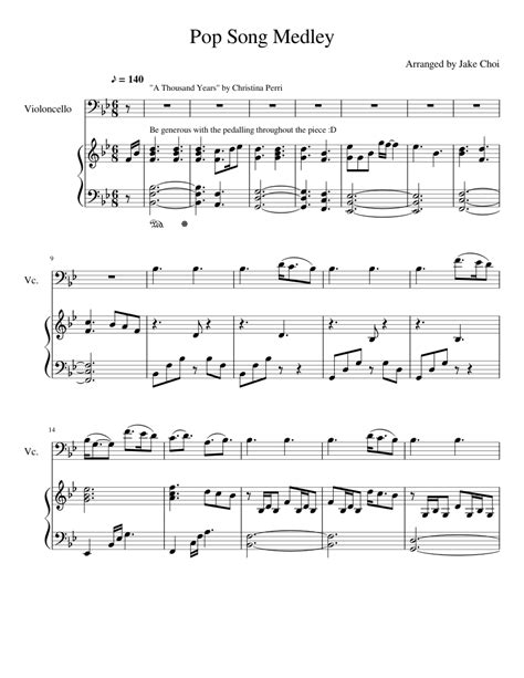 Pop Piano Sheet Music