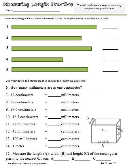 Metric Ruler Freebie! - Captivate Science