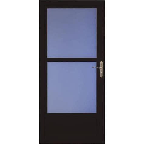 Larson Tradewinds Selection 36 In X 81 In Obsidian Black Mid View Retractable Screen Aluminum