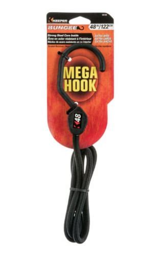 Keeper Mega Hook Black Bungee Cord In L X In Pk Total