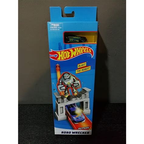 Jual Racing Track Builder Ori Merek Hot Wheels Model Robo Wrecker Terbaru Shopee Indonesia