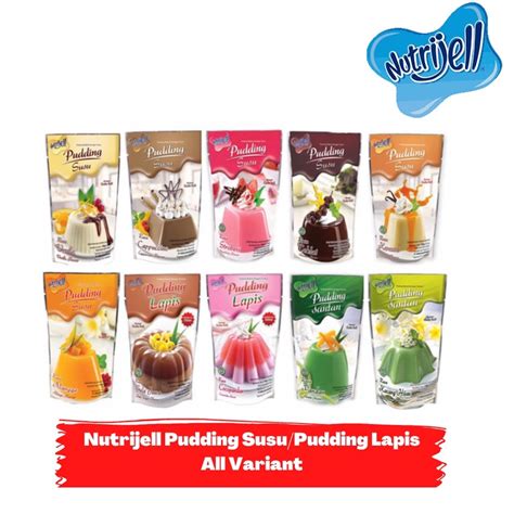 Jual Nutrijell Pudding Susu Pudding Lapis Pudding Santan All Varian