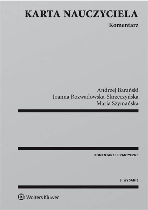 Karta Nauczyciela Komentarz Rozwadowska Skrzeczy Ska Joanna Ebook