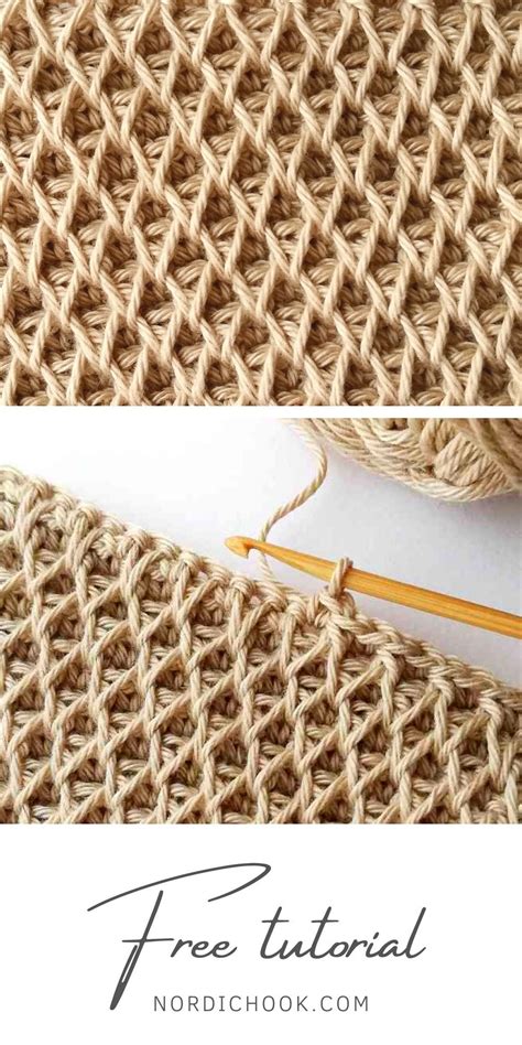 The Honeycomb Stitch Nordic Hook Free Crochet Tutorial Artofit