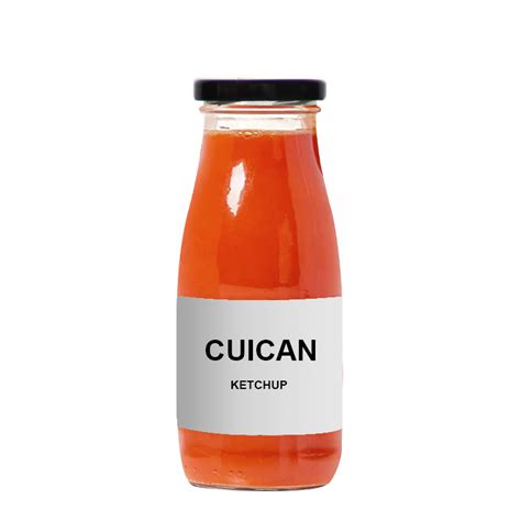 China Wholesale 315ml Hot Sauce Woozy Stock Cheap Glass Bottle Round Tomato Ketchup Bottle