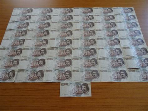 Italy 49 X 100 000 Lire Caravaggio I Tipo Anni Vari Catawiki