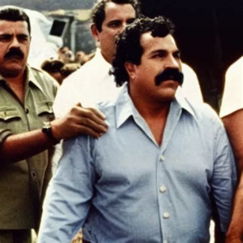 Pablo Escobar Being Released From Prison Vintage Photo Stable