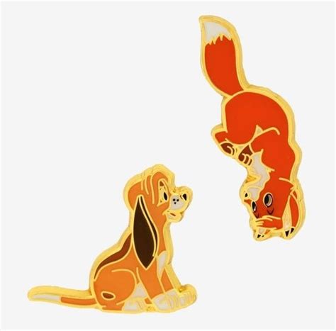 Tod & Copper 2 pin set - The Fox and The Hound | Pin & Pop