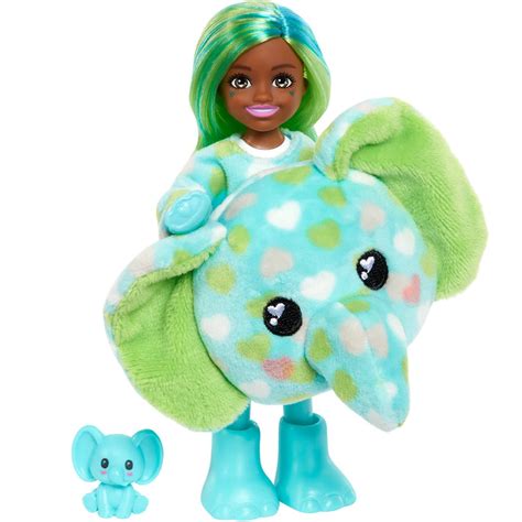 Barbie Cutie Reveal Jungle Series Chelsea As Elephant Surprise Doll