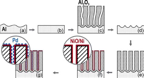 Schematic Description Of The Anodic Alumina Template Fabrication And