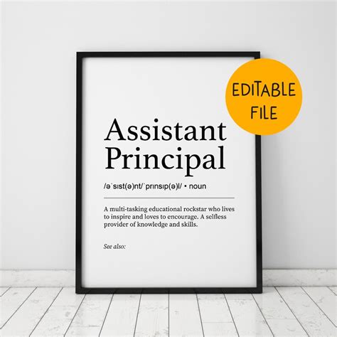 Assistant Principal Ts Ideas Teacher Appreciation Poster Etsy