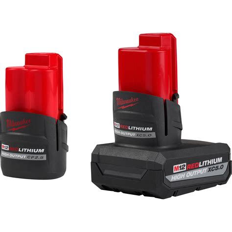 Milwaukee M Redlithium High Output Xc And Cp Battery Packs