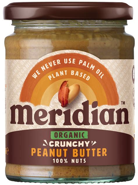 Crunchy Peanut Butter Organic 280g Meridian Healthy Supplies