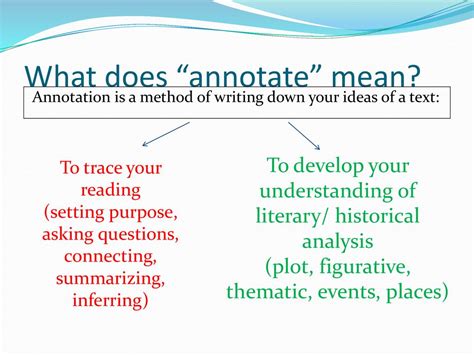 Annotation How To Have A Conversation With The Text Ppt Download