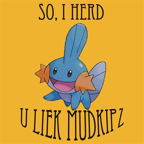 Image 6919 I Herd U Liek Mudkips Know Your Meme