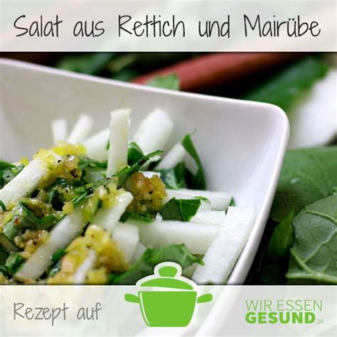 Salat Aus Rettich Und Mair Be Mit Rhabarber Vinaigrette