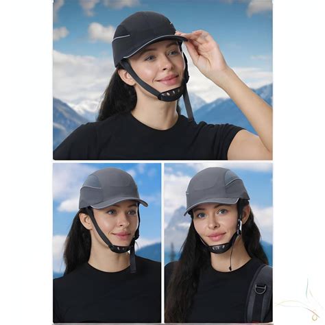 Мужская и женская серая удобная анатомическая каска/кепка с защитной ...