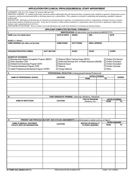 Af Form 1540 Fill Online Printable Fillable Blank Pdffiller